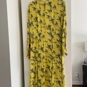 Floral Yellow Dress H&M Size 6